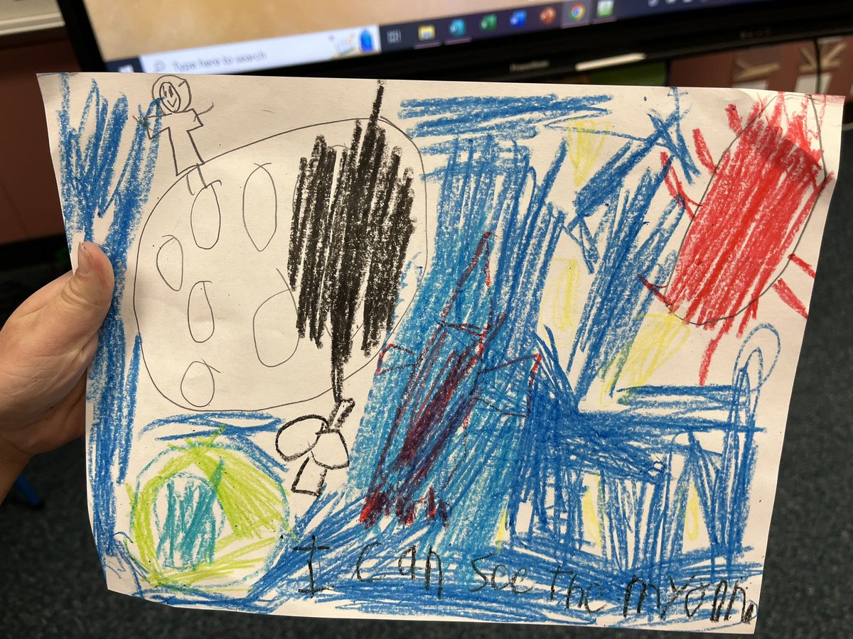 We learned that NASA needs all kinds of experts - artists, musicians, engineers, and more! So we drew ourselves on the moon to show what we can do when we grow up. #CrayolaCreativityWeek <a href="/SampsonElem/">Sampson Elementary</a> #SampsonSTRONG