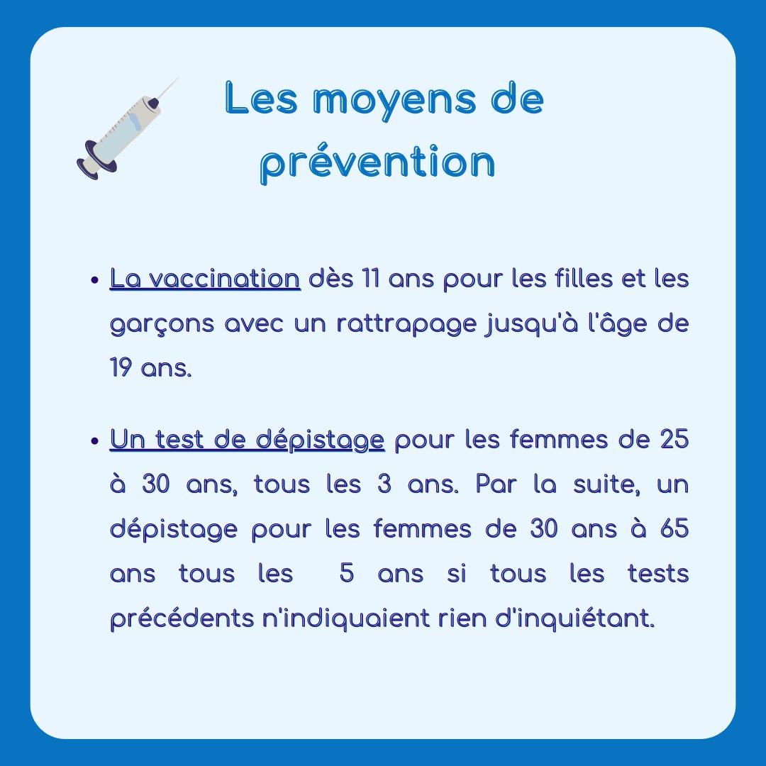 La semaine européenne de la prévention du #cancer du col de l'utérus a débuté🎗

L’occasion de vous informer sur ce cancer et ses moyens de #prévention et de #dépistage !