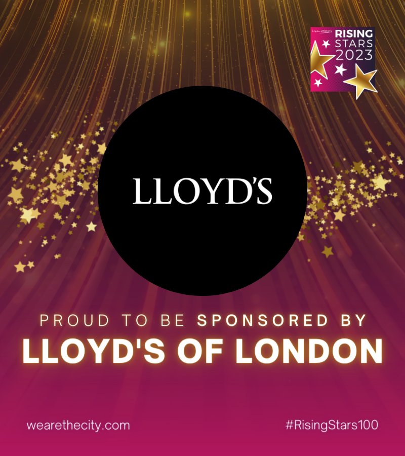 We are proud to be supported by our sponsor @LloydsofLondon for this year's #RisingStars100 Awards ⚡️  Nominate yourself or someone you know today until 22 March on our brand new awards platform 💜✨  bit.ly/RS100x23