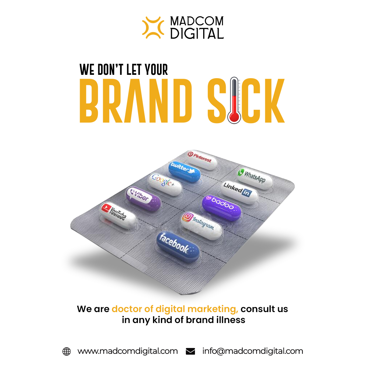 MadcomDigital's tweet photo. Digital marketing is a key action point for any successful business, and it requires expertise, finesse, and a lot of knowledge to bump in their lead volume and #brandvisibility.

Learn More: https://t.co/dhGqJUJFNW

#digitalmarketing #branding #brandingstrategy #brandingexpert https://t.co/ps2mP3gY1v