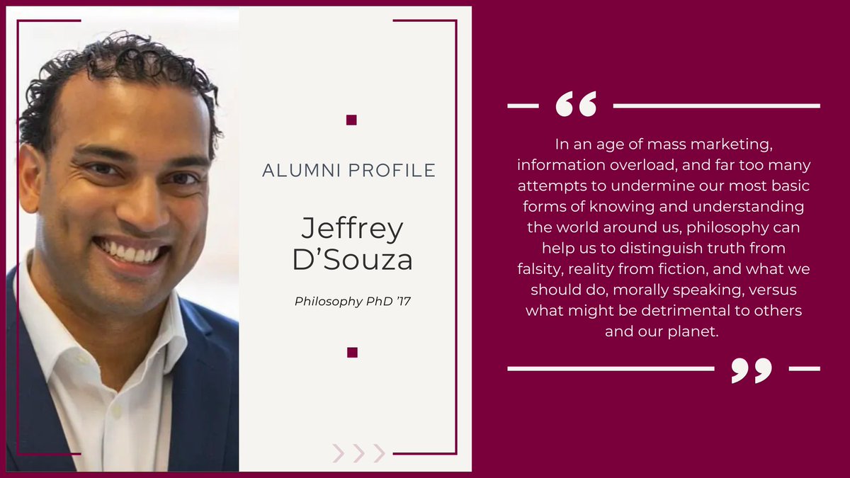 Jeffrey D’Souza is an ethicist and researcher for the Institute for Better Health (Trillium Health Partners). He shares his thoughts on his time at McMaster, his current role and the benefits of reading Aristotle.

Read the full story here: ow.ly/HXgf50Myk71