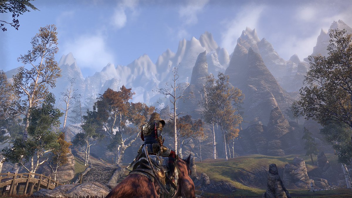 J_aesperHelps's tweet photo. The 'Throat of the World'. This one wonders whether there really are seven thousand steps to climb.... #ESO #ESORPG #ElderScrollsOnline #elderscrolls #Skyrim #khajiit #JaesperHelps https://t.co/7TMlHP6g3L