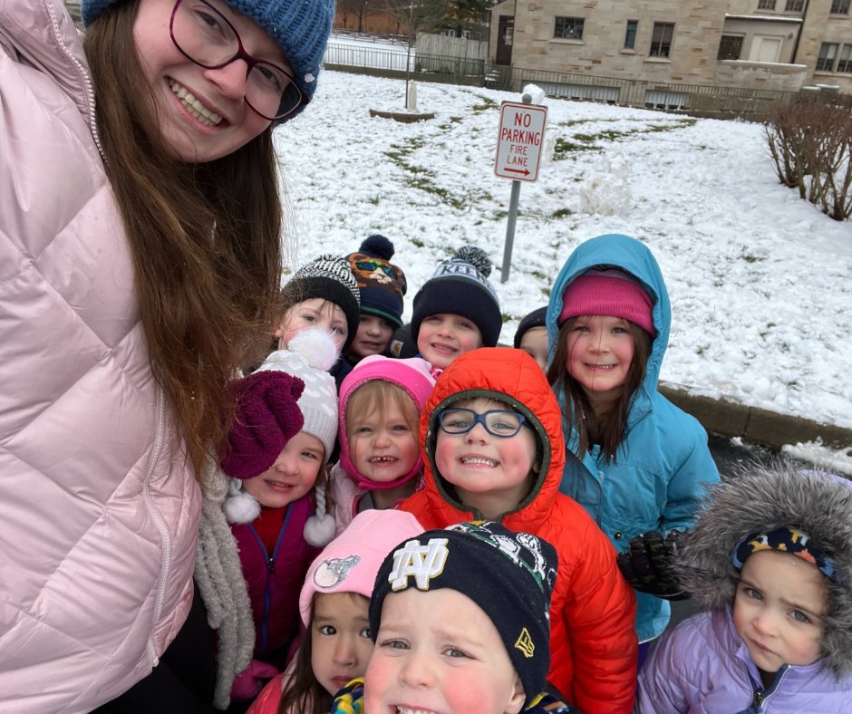 GACincinnati's tweet photo. Let it snow!! Our Preschoolers enjoyed the winter weather by building a snowman and making snow angels. #gaisfamily https://t.co/BG4sbvgf9T