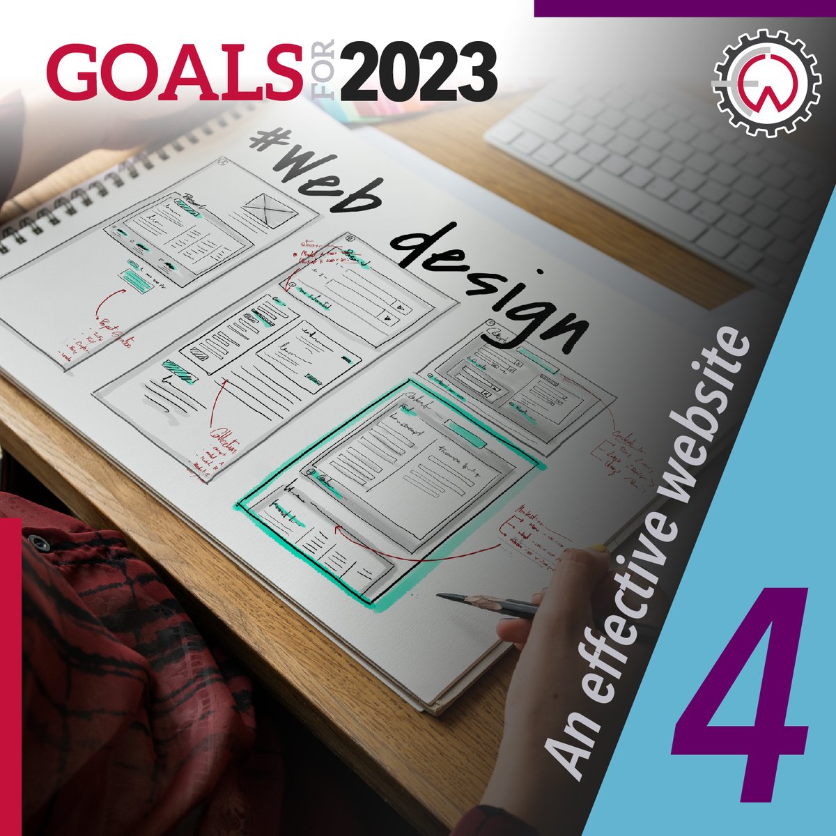 Goal for 2023: Ensure your website is easy to use and visually appealing. A website makes a first impression, and 85% of visitors will leave a website if they find the layout unattractive. If you want more tips, check out faithworksimage.com/5ishsignup.

#faithworksimage #webdesign