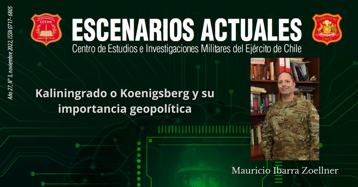 Lee sobre la importancia geoestratégica histórica de Kaliningrado, plenamente vigente en el actual conflicto ruso-ucraniano. Artículo elaborado por el Coronel Mauricio Ibarra Z. jefe del depto. "Estudios y Extensión" del <a href="/cesim_chile/">CESIM Chile</a> del <a href="/Ejercito_Chile/">Ejército de Chile</a> 

bit.ly/3W9Yhbm