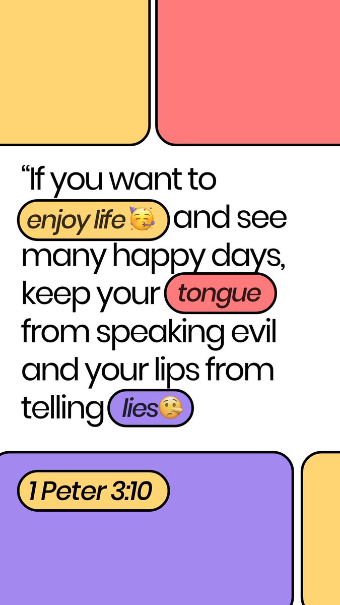 binance1178's tweet photo. “For the Scriptures say, “If you want to enjoy life and see many happy days, keep your tongue from speaking evil and your lips from telling lies.”
1 Peter 3:10 NLT
#skillpenting #Flex1045xMaxZee #Nabrak #tuesdayvibe #OscarNominations2023 #OscarNoms
💜BinancePayID 166245835 🏦 https://t.co/5COo0L0KjT