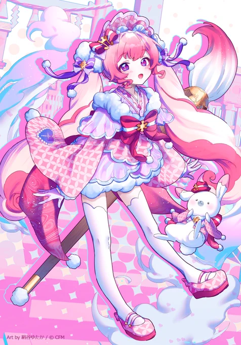 #第二十三回塗りマス雪ミクちゃんをゆめかわな感じに塗らせて頂きました 