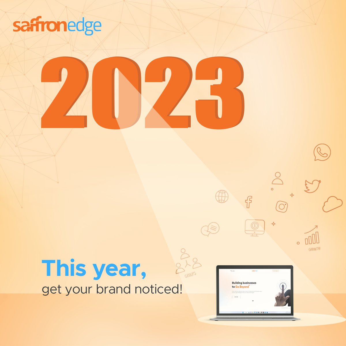 saffronedge's tweet photo. This 2023 gift yourself digital growth with Saffron
#GetYourEdgeToday
#MarketingWithAnEdge
#DigitalMarketing #MarketingStrategy #PerformanceMarketing #OnlineMarketing #MarketingPlan #MarketingCampaign https://t.co/R1fZhlxi44