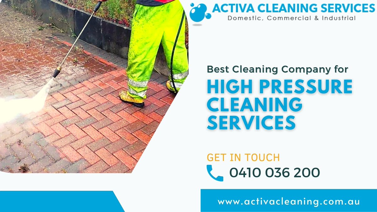 activa_cleaning's tweet photo. So, whether it's your beloved home, a commercial enterprise, or a historic structure, our #cleaningteam approaches professional cleaners guarantees impeccable results. Call #ActivaCleaningServices for professional #highpressurecleaning in Melbourne.

https://t.co/Jzom4U4V6P https://t.co/B0tNZWoTZd