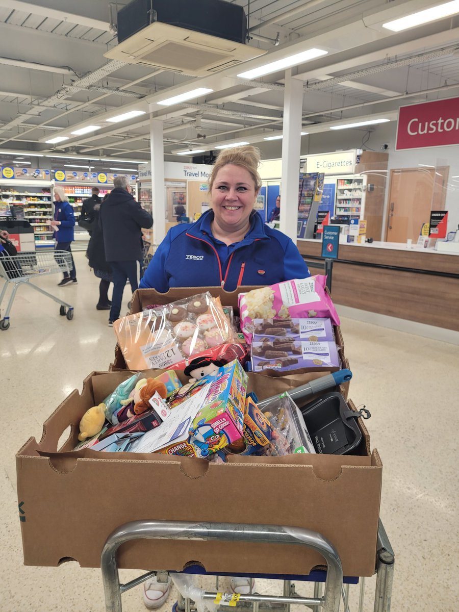 A big Thank you to Lisa the Community Champion & Tesco Extra Seacroft for your donation towards our Party & raffle prizes  #communitychampion #Tescoseacroft