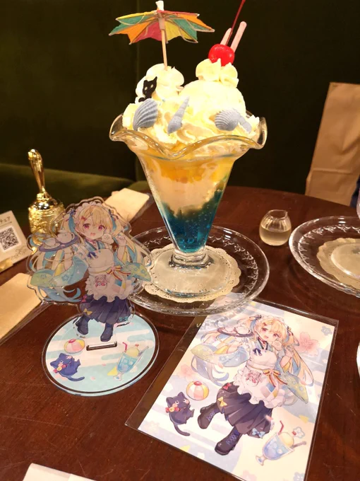 イラストでお手伝いさせて頂いた、水瀬しあちゃんと結目ユイちゃんのコラボカフェの際に伺いました。コラボメニューも可愛くてお味も良くて、お店の雰囲気も落ち着いていてとっても素敵な空間でした。また行きたいなと思っていたので、閉店してしまうことが寂しいです…。 #秋葉原和堂 