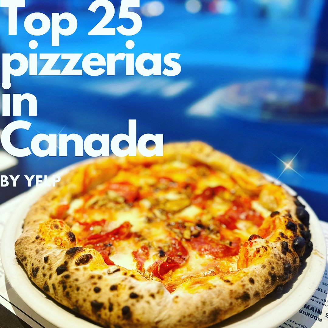 Super excited to say we have just been voted into the top 25 pizzerias in Canada. Thanks to you our customers , our staff, our vendors and Yelp ❤️❤️