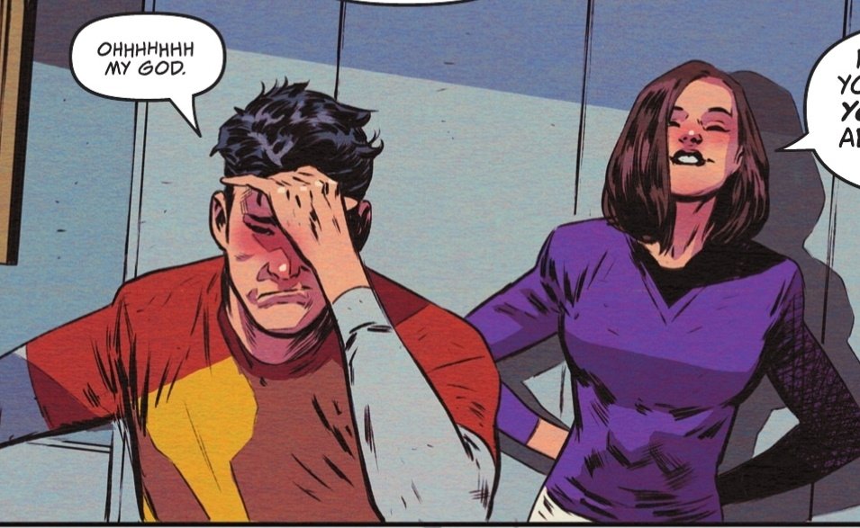 Cascabelli's tweet image. Poor Jon Kent, he's so innocent, he still hasn't realized that his parents are Clark and Lois, the hottest couple. Hottest.
Jon only knows how to give kisses. 🥺🥺
