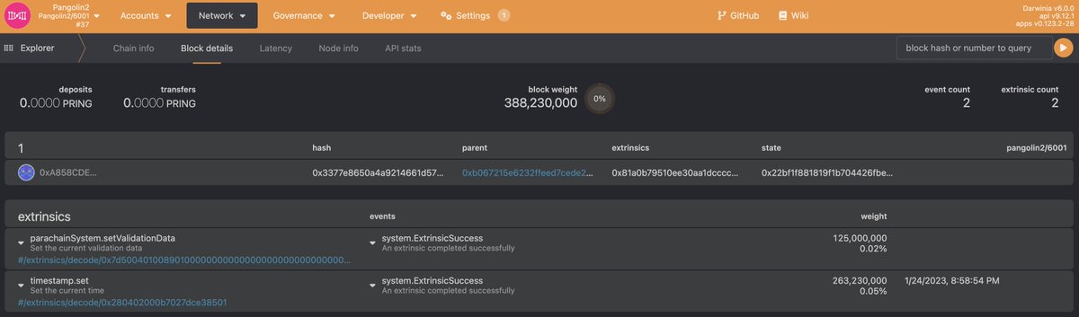 Pangolin solochain and Pangolin parachain were successfully merged into Pangolin2!

Pangolin2 is living on Rococo now!

The first account32 to account20 migration and the first solo-para data merging on the Polkadot ecosystem!

#Darwinia #PolkaDot