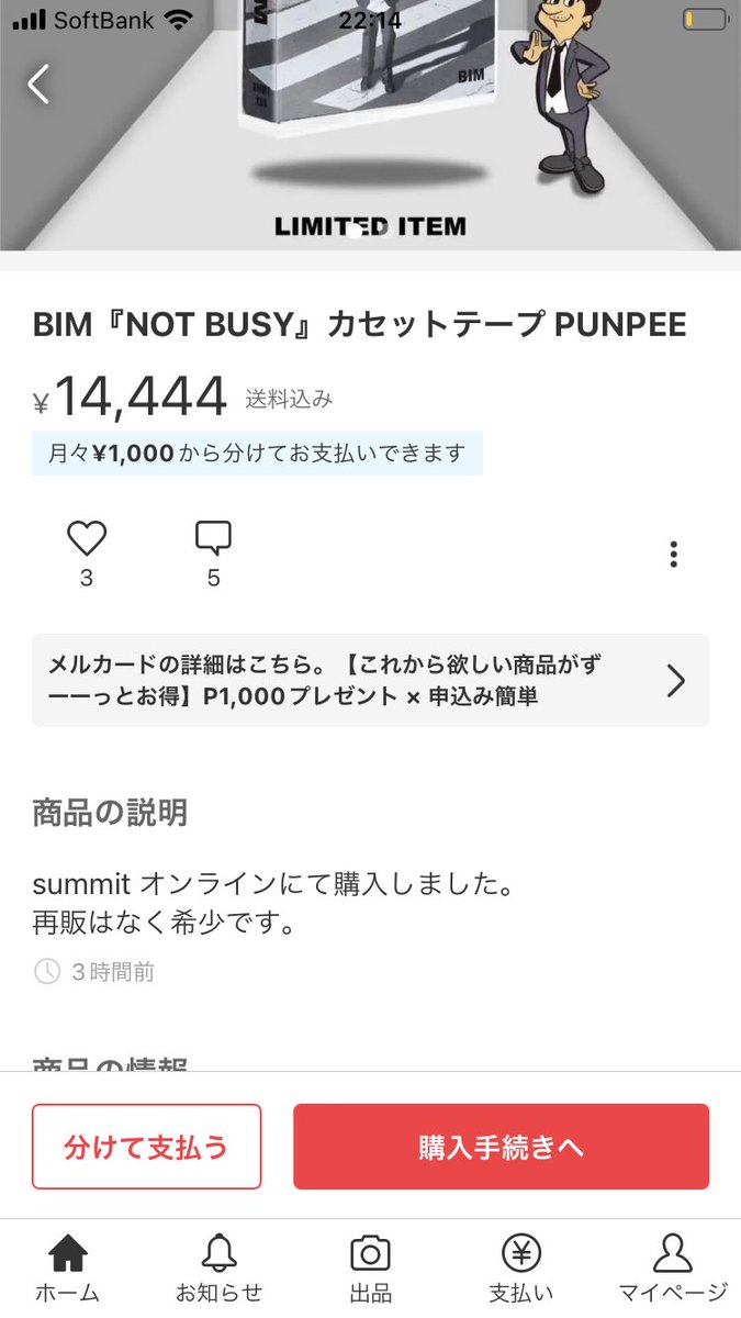 国内正規□ BIM『NOT BUSY』カセットテープ PUNPEE | schmittberger.com