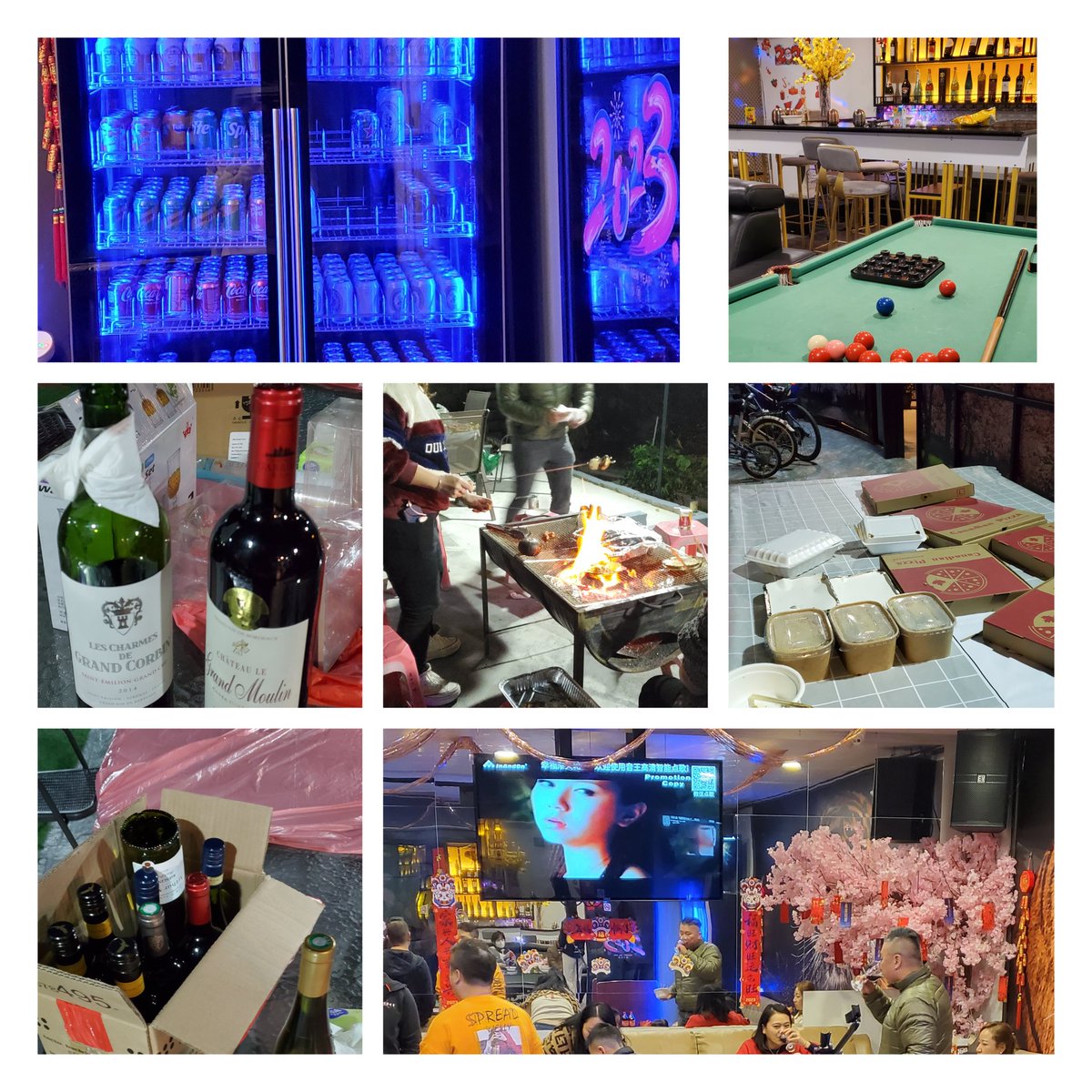 今晚日本風情bbq and pizza   ...重點。。。紅白beer...暢飲地唱歌歌