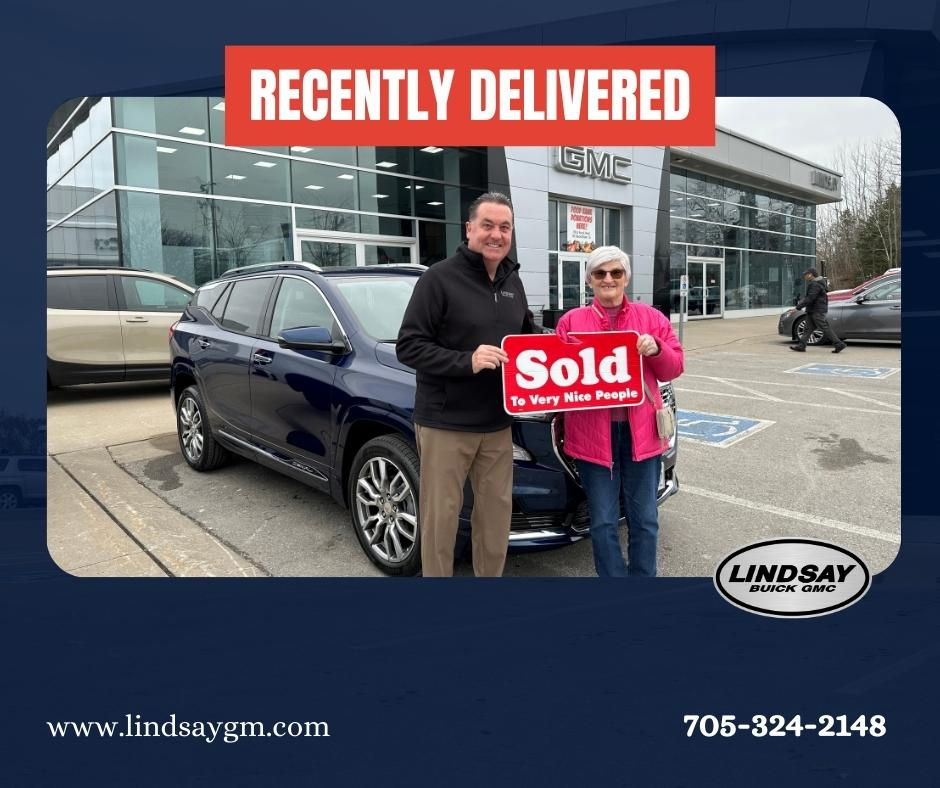 Another great delivery at Lindsay Buick GMC.