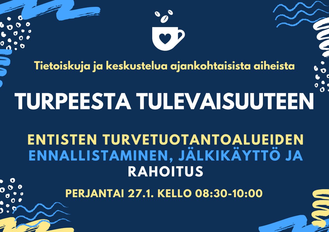 Tulepa perjantaina Vesistökunnostajien aamukahveille! Linkki ja tarkempi ohjelma löytyy Vesistökunnostusverkoston sivuilta vesi.fi/teemasivu/vesi…
#kunnostajatkoolla <a href="/KainuunELY/">Kainuun ELY-keskus</a> <a href="/SYKEinfo/">Suomen ympäristökeskus</a>