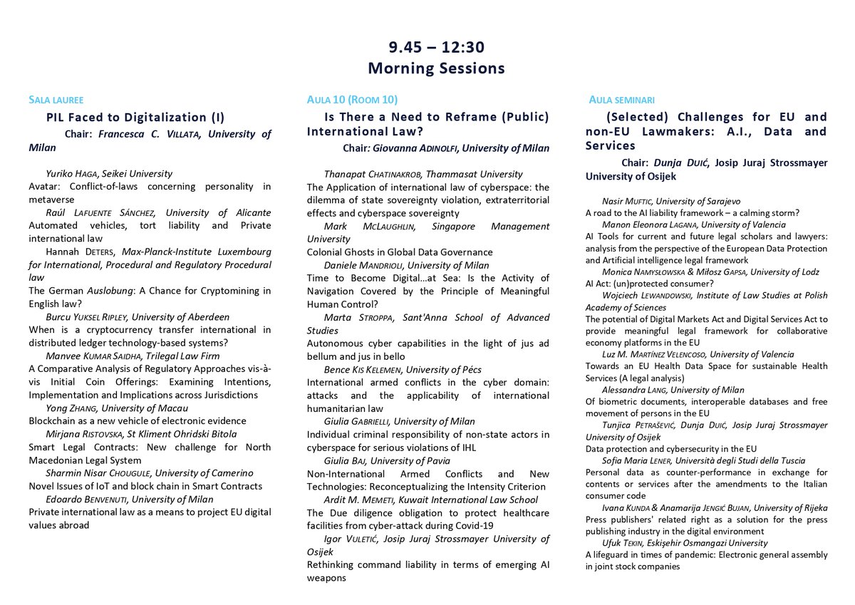 diginlaw's tweet photo. ❗️DIGinLaw Final Academic Conference: “Law in the Age of Modern Technologies”❗️

The DIGinLaw team invites you to the international scientific conference, which will be held in a hybrid form on 10 February 2023.🤓

Registration and more information at: https://t.co/QJa5Ag3M68 https://t.co/TMsyYRw6Ak