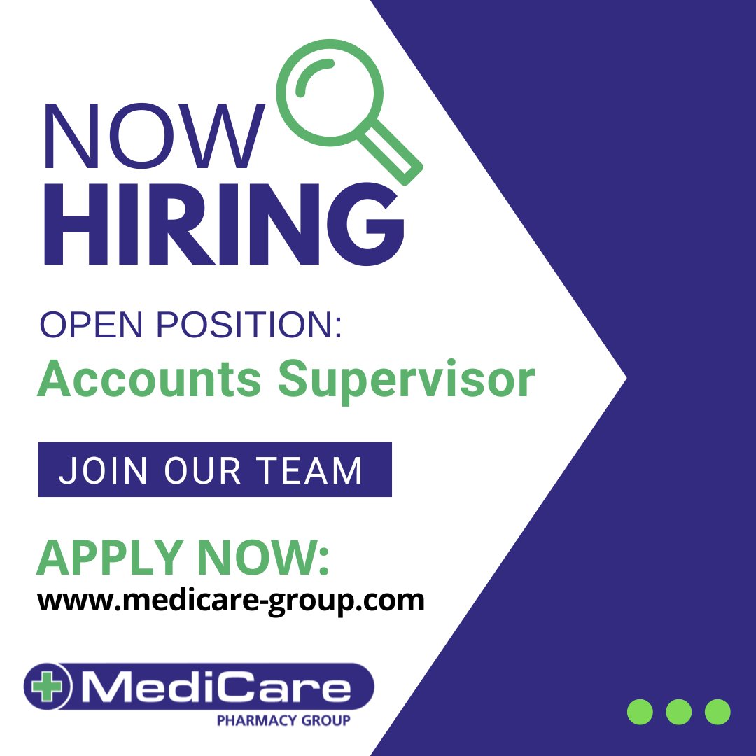 A fantastic opportunity has arisen for an Accounts Supervisor to join our already established Finance Team at MediCare! If you are enthusiastic with excellent communication skills and a broad commercial knowledge of accounts/payroll, then apply now at: medicare.getgotjobs.co.uk/home