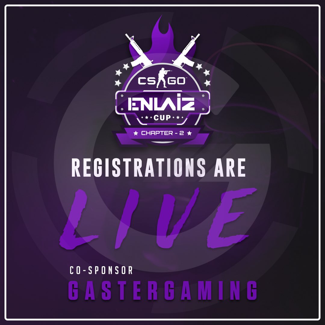 gastergamingoff's tweet image. We are glad to be the Co-Sponsors of @enlaizesports Enlaiz Cup Chapter - 2 !

Register here : esports.enlaiz.com

#csgo #csgotournament #csgoindia