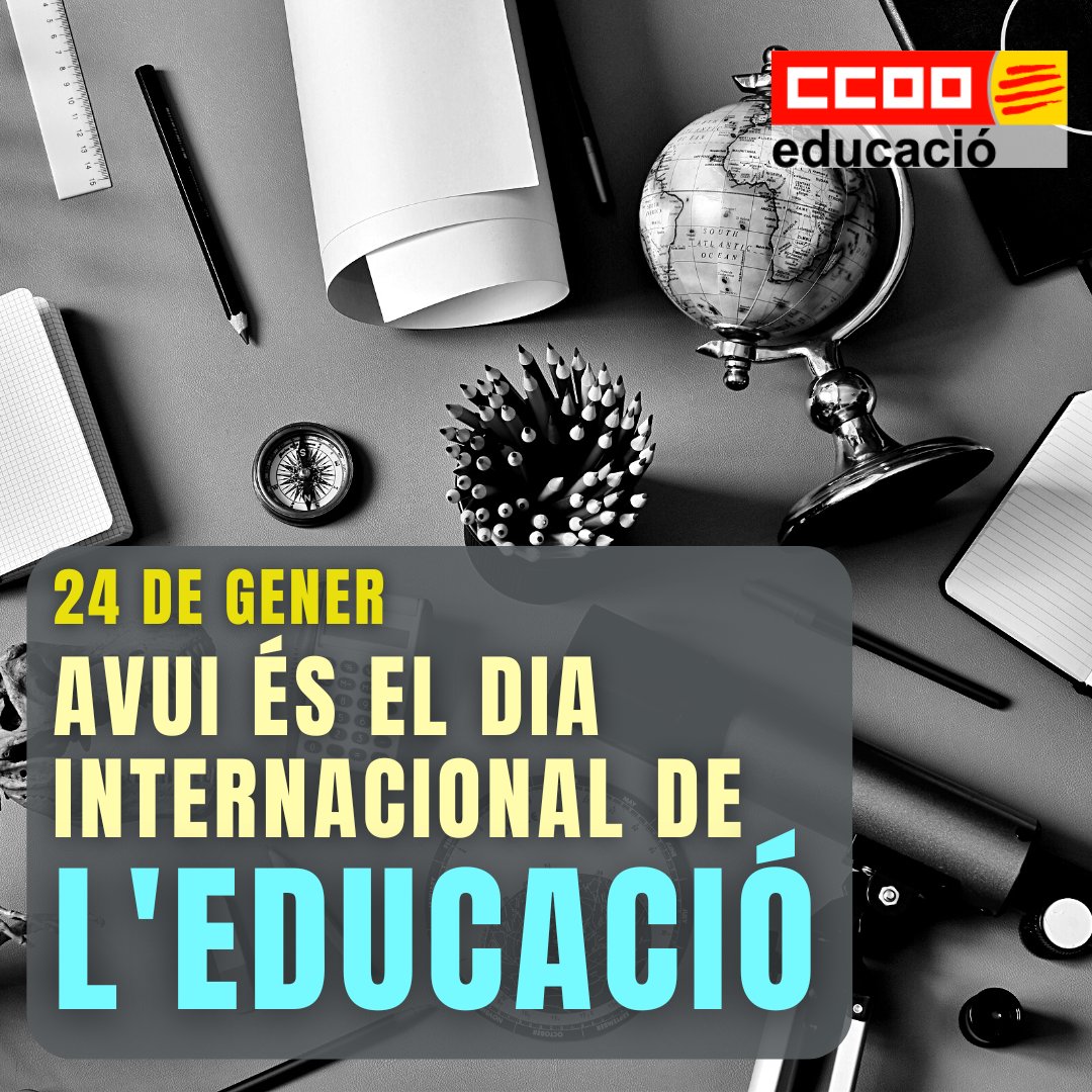 CCOOeducacio's tweet photo. 🌍Ens unim a la campanya internacional @eduint  per assolir una educació pública i de qualitat a escala mundial

👩🏽‍🎓Creem el futur que l'alumnat necessita

👩🏽‍🏫Assegurem salari, condicions de treball i respecte al personal educatiu

#PerLaPública #PorlaPública #GoPublic https://t.co/tR8ZBnehgF