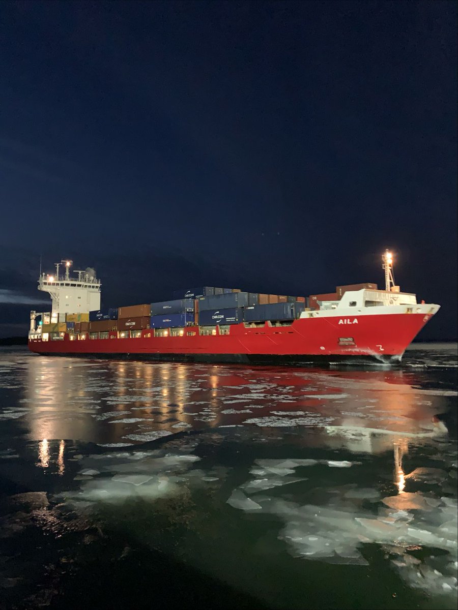 AILA departing from Rauma in Finland to Gdansk, Poland. Safe voyage! #langh #maritime #shipping #balticsea