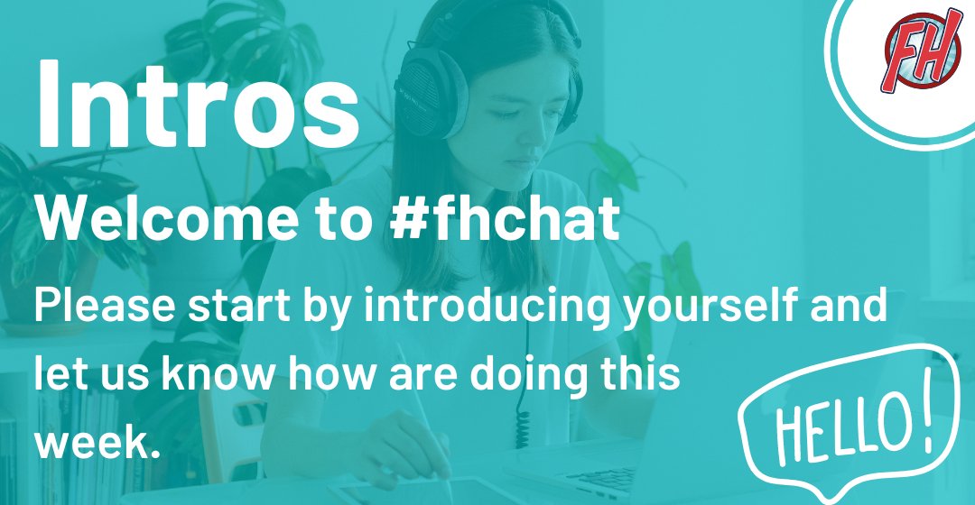 FHChat's tweet photo. Gooood afternoon everyone, we hope you're having a fantastic week so far.
Welcome to #fhchat Twitter chat! 3 questions to get your brain tingling this lunchtime. 
Please introduce yourself! And, let us know a random fact about yourself that your fellow freelancers may not know 👀 https://t.co/aidn6dYYIp