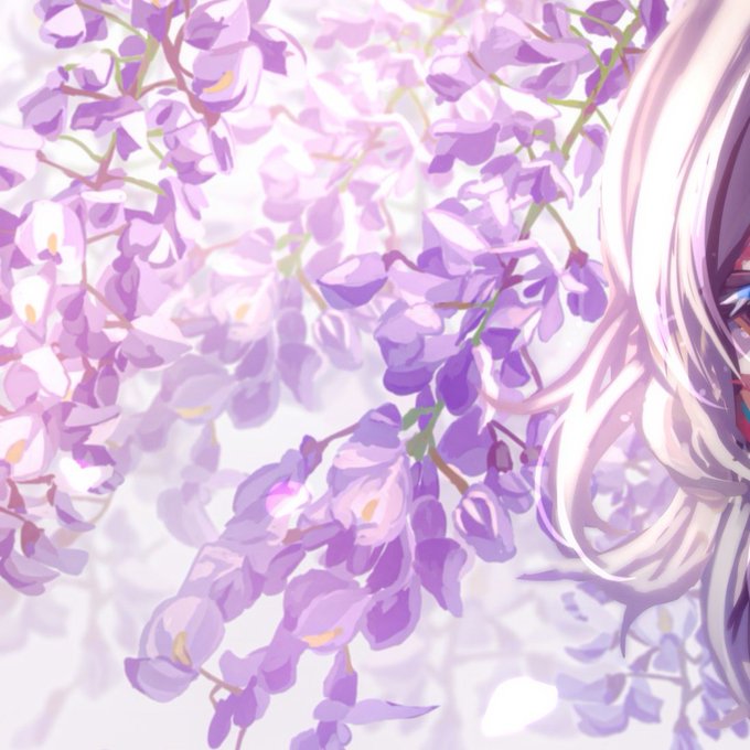 「blue eyes wisteria」 illustration images(Latest)