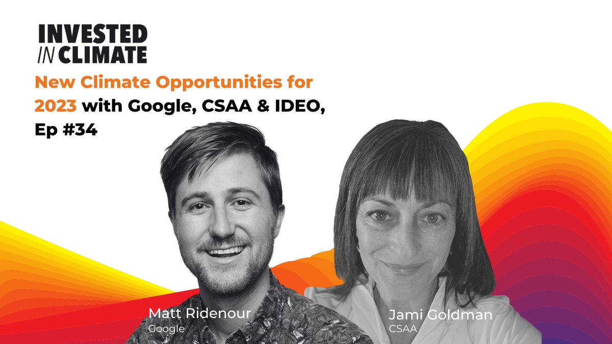OpenIDEO (@openideo) on Twitter photo Join us and <a href="/CSAAInsuranceGp/">CSAA Insurance Group</a> in shaping the future through our upcoming #FrontlineClimateSolutions Challenge! Opportunities for partners are now available.
Listen to <a href="/investedclimate/">Invested in Climate</a> for more info: bit.ly/3Xav8Oe
Sign up to get involved: bit.ly/3GH2Fc7 Join us and <a href="/CSAAInsuranceGp/">CSAA Insurance Group</a> in shaping the future through our upcoming #FrontlineClimateSolutions Challenge! Opportunities for partners are now available.
Listen to <a href="/investedclimate/">Invested in Climate</a> for more info: bit.ly/3Xav8Oe
Sign up to get involved: bit.ly/3GH2Fc7