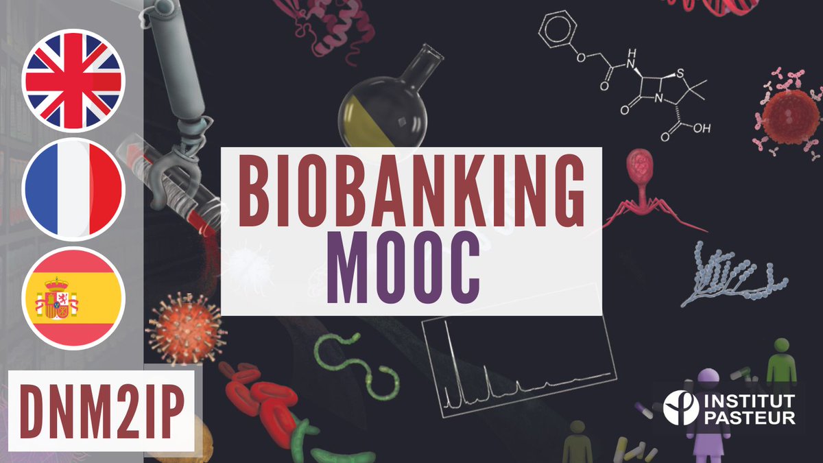 PasteurEdu's tweet photo. Biobanks facilitate the access of researchers to high-quality samples and their connected data, as defined by @OECD, and play a pivotal role in global health research.

Do you want to learn how to build a biobank? 
Register to the new MOOC Biobanking ➡️ https://t.co/seD1DHG6pG https://t.co/Ghd249Gogb