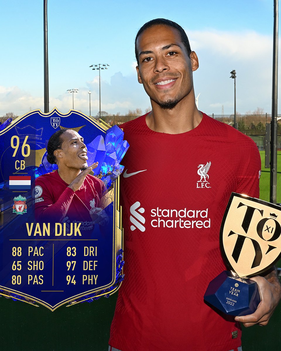 LFC's tweet photo. VVD's TOTY item has landed 🔥

Available in #FIFA23 now 🎮

@VirgilvDijk https://t.co/SDw3dzEOAK