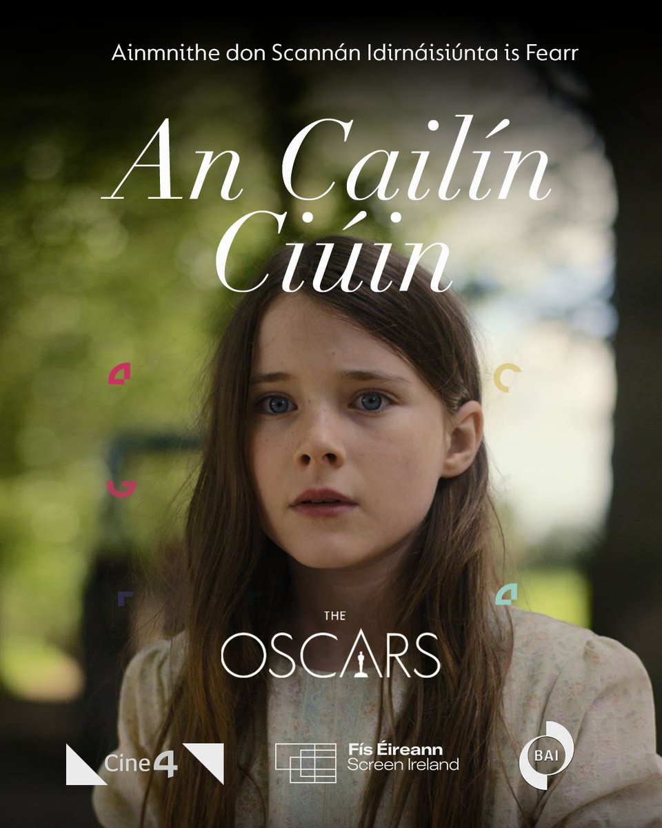 Éacht ollmhór déanta ag <a href="/quietgirlfilm/">An Cailín Ciúin / The Quiet Girl</a>! 😭 Tá An Cailín Ciúin ainmnithe don Fhadscannán Idirnáisiúnta is Fearr ag #Oscars95

An Cailín Ciúin has been nominated in the 'International Feature Film’ category at the Oscars! 🎬

<a href="/TheAcademy/">The Academy</a> #Cine4 <a href="/ScreenIreland/">Screen Ireland</a> @BAItweets #Oscars2023