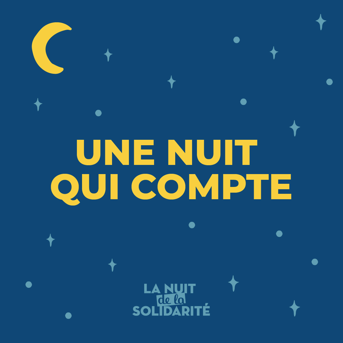 Paris's tweet image. Ce soir, 2000 bénévoles seront sur le terrain pour rencontrer les personnes sans-abri. Vous aussi, affichez votre #solidarité en retweetant cette image. Ensemble faisons de cette nuit #UneNuitQuiCompte 🌙