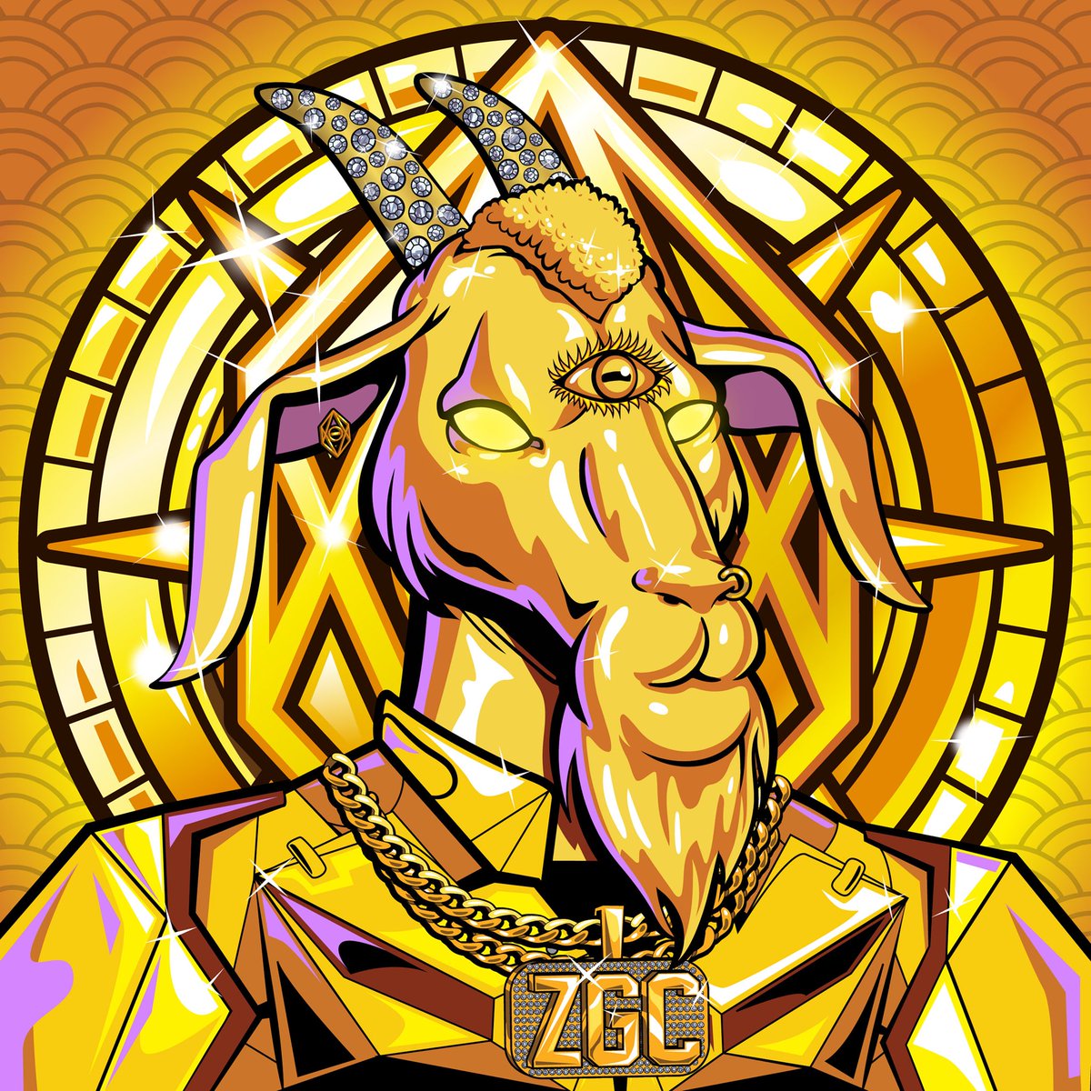 ZillionaireGoat's tweet image. GM you gorgeous glorious GOLDEN ZiLLY GOAT GODZ ☀️👁️💎🐐 #zgc #zillygoats
