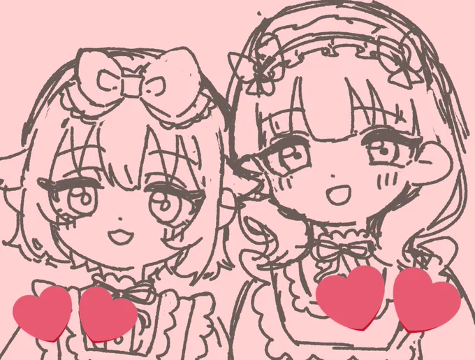 かわいいから残しとくラフ 