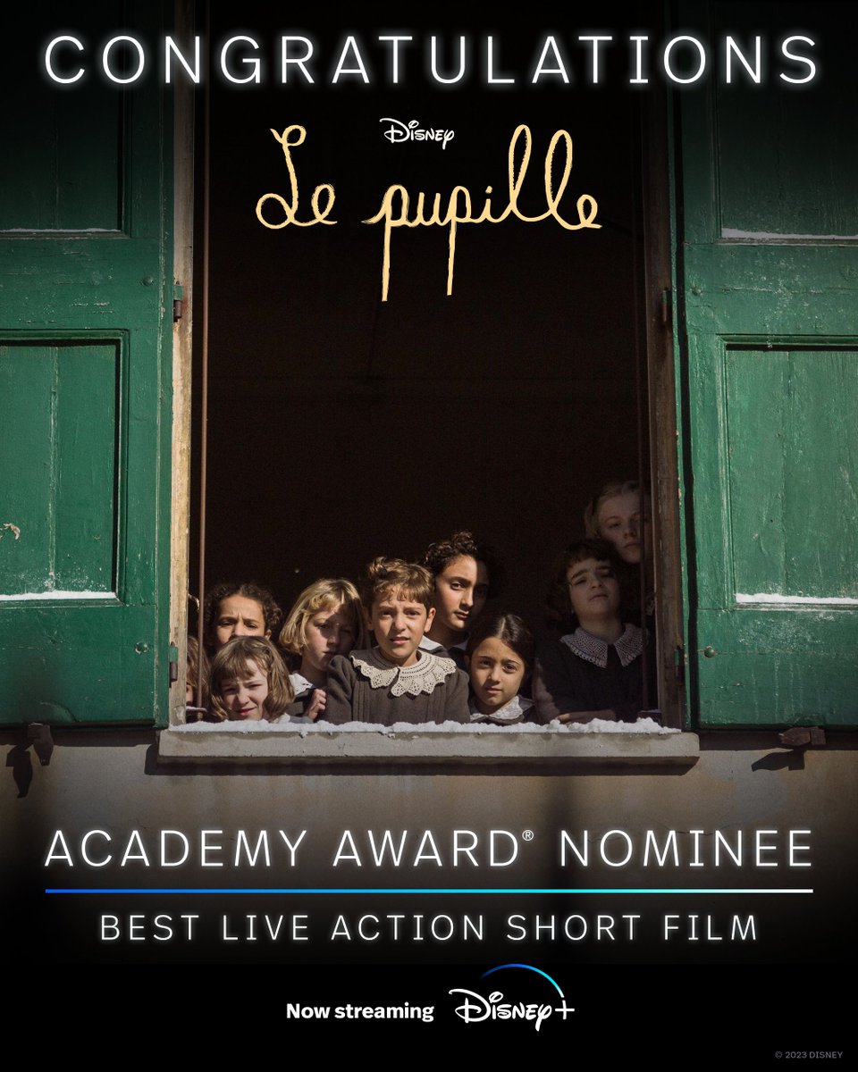 Congratulations to the cast and crew of #LePupille on their Academy Award nomination for Best Live Action Short Film! #Oscars
