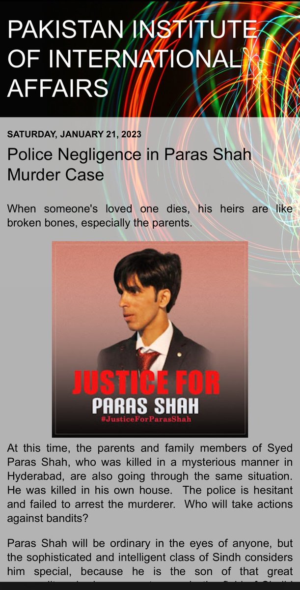 SaherShahRizvi1's tweet photo. My brother Paras Shah was brutally murdered in Hyderabad. Police didn't investigate the matter. We demand for a fair #ReinvestigationForParasShah https://t.co/kZ48LesN6Y