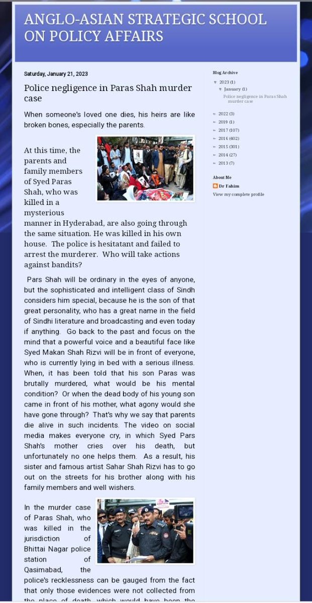 SaherShahRizvi1's tweet photo. My brother Paras Shah was brutally murdered in Hyderabad. Police didn't investigate the matter. We demand for a fair #ReinvestigationForParasShah https://t.co/kZ48LesN6Y