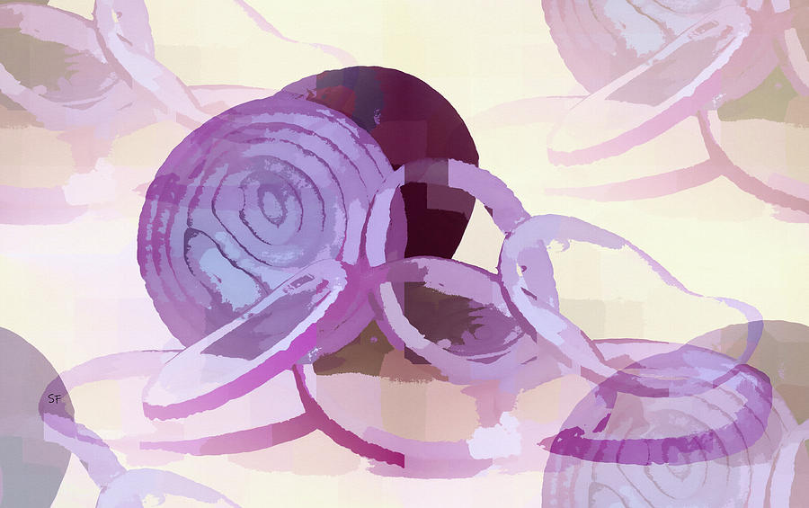 Who knew onions could look so artsy?  #kitchenart 
Get your prints here👇shelli-fitzpatrick.pixels.com/featured/abstr…
#AYearForArt #onions #abstractart #Foodie #BuyArtNotCandy