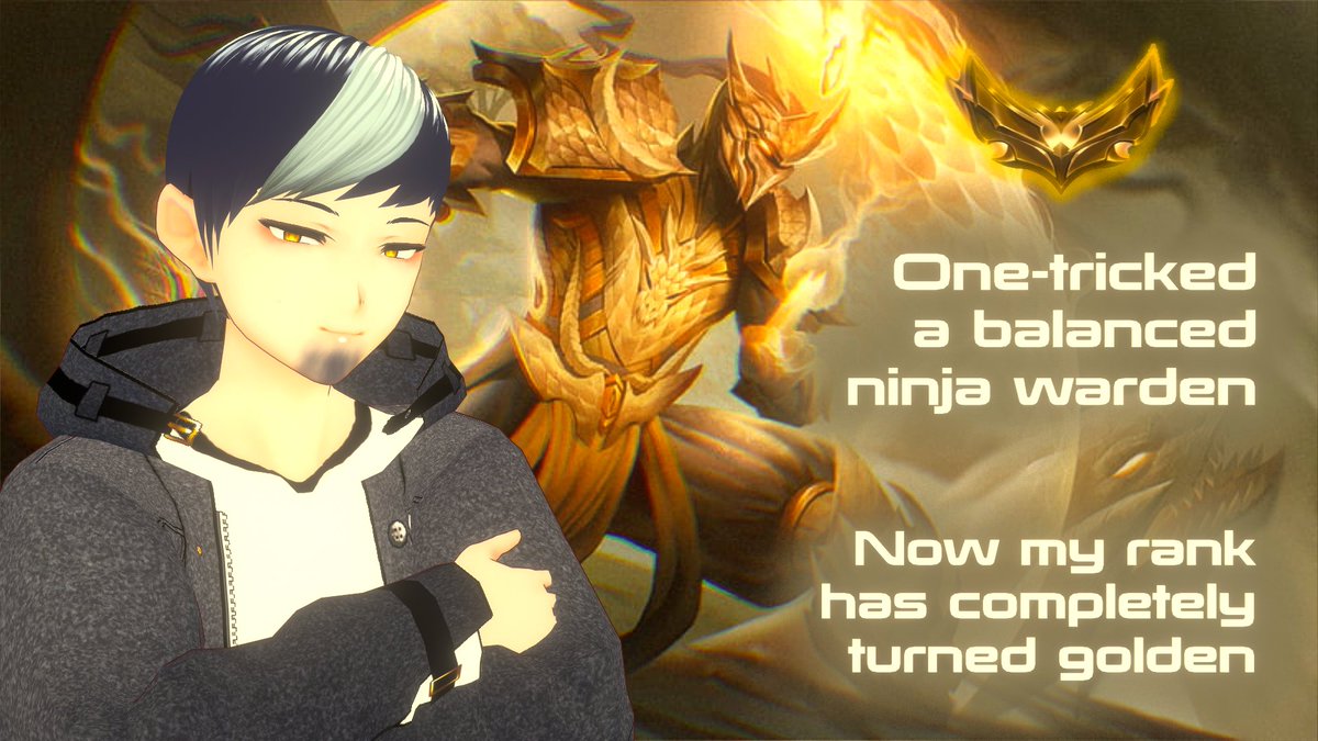 JethNova's tweet photo. I have earned my gold
What's next, I wonder
A new chapter will unfold
An exciting adventure

#Vtuber #ENVtuber #PHVtuber #JPVtuber #Poetry https://t.co/6PvK5vE2iD