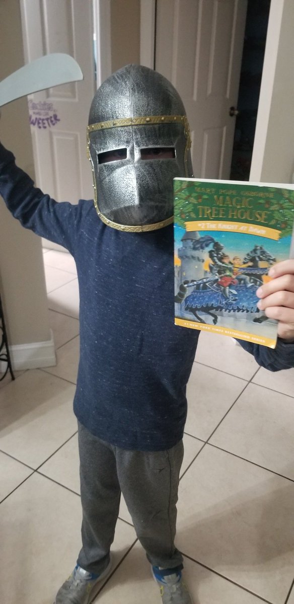 MrsAStocker's tweet photo. Dress like a book character for #literacyweek @EESpanthers 
Hermione from Harry Potter and the knight from The Magic Treehouse a Knight at Dawn
@collierschools https://t.co/ebo0ouYTTu