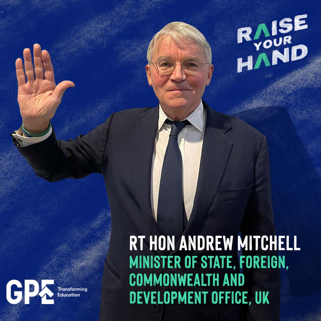 All children around the world have the right to an education. That’s why I’m raising my hand on #EducationDay in support of #FundEducation. 

Empowering young people with knowledge and skills will help future generations tackle shared global challenges #RaiseYourHand