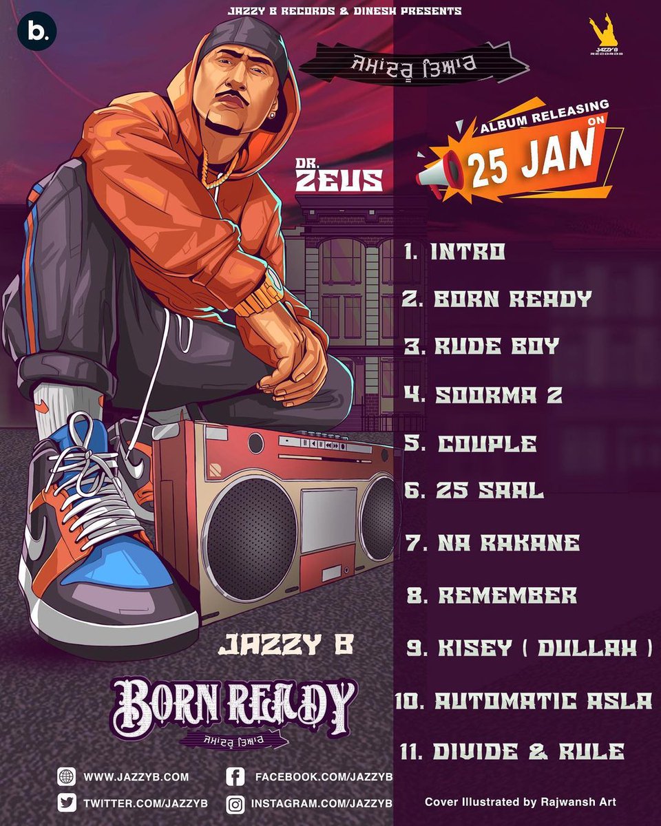 Finally the wait is over king <a href="/jazzyb/">Jazzy B</a> full album releasing tomorrow worldwide <a href="/drzeusworld/">Dr Zeus</a> <a href="/gogadhaliwal/">Goga Dhaliwal</a> ✊✊✊🔥🔥🔥🔥