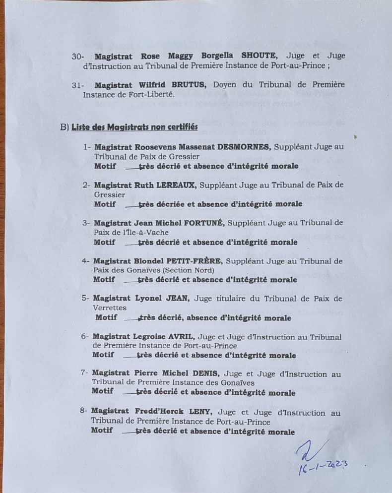 nouweanbayo's tweet photo. Plus de 30 juges révoqués en #Haiti pour protéger et renforcer les 45 les plus corrompus fidèles aux oligarques et politiciens assassins #SDP #PHTK #ArielHenry avec complicité #BINUH #ONU https://t.co/HcHY4lsTrB