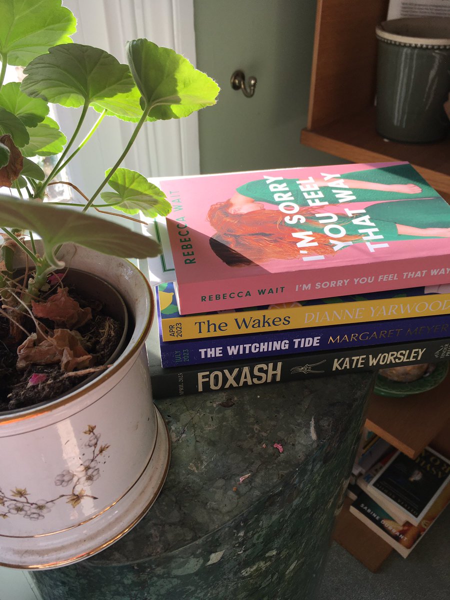 The sun’s come out to play & this afternoon’s #bookpost is sparking joy!
#ImSorryYouFeelThatWay #RebeccaWait
#TheWakes #DianneYarwood 
#TheWitchingTide #MargaretMeyer
#Foxash #KateWorsley
Spoilt for choice, writ large!
Watch out for these beauties in spring/summer