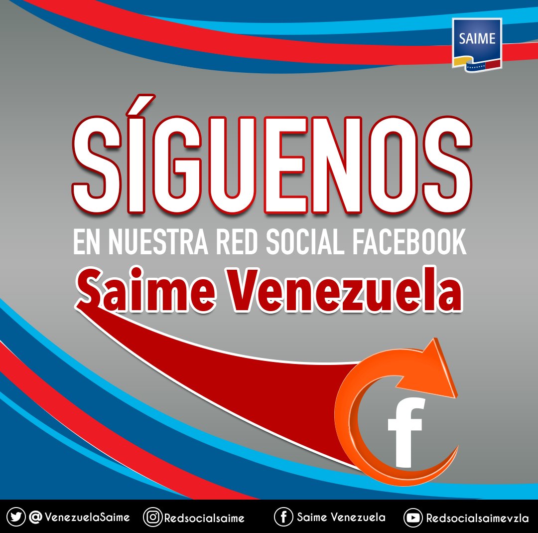 #Difunde || ¡También estamos en Facebook! En nuestra página encontrarás la mejor información en el área de identificación. 

¡Conéctate con el Saime!