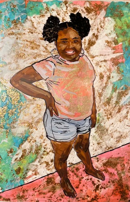 Over the course of the year we will share our portraits from our new 2022 PA exhibition. Portrait of Jasiyah Makayla Vasquez by Mary Begnardi
Daisy Vazquez, Jasiyah’s mother 
"Jasiyah being missed and loved is an understatement! You mean the world to us!.."