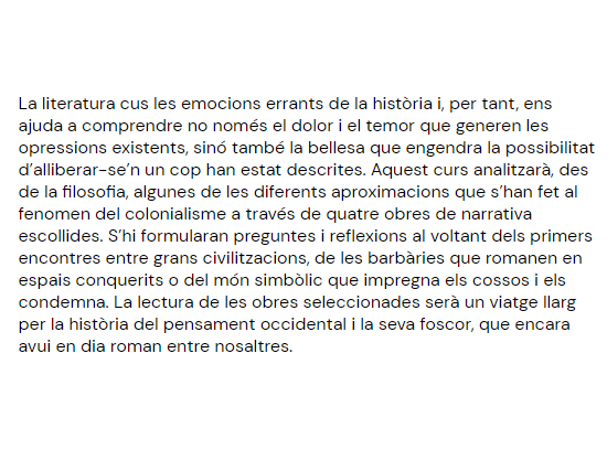 nonantlemarc's tweet photo. Quina pinta el curs digital 'Pinzellades colonials' de @La_Central_!

Una mirada al colonialisme a través de la literatura. Entre altres llibres, es parlarà del brutal 'Germans d’ànima' de David Diop. I el curs l'imparteix la Núria Bendicho. Tot bé❤️

➡️ https://t.co/ji0DH6IebT https://t.co/IG6W3ns9u4