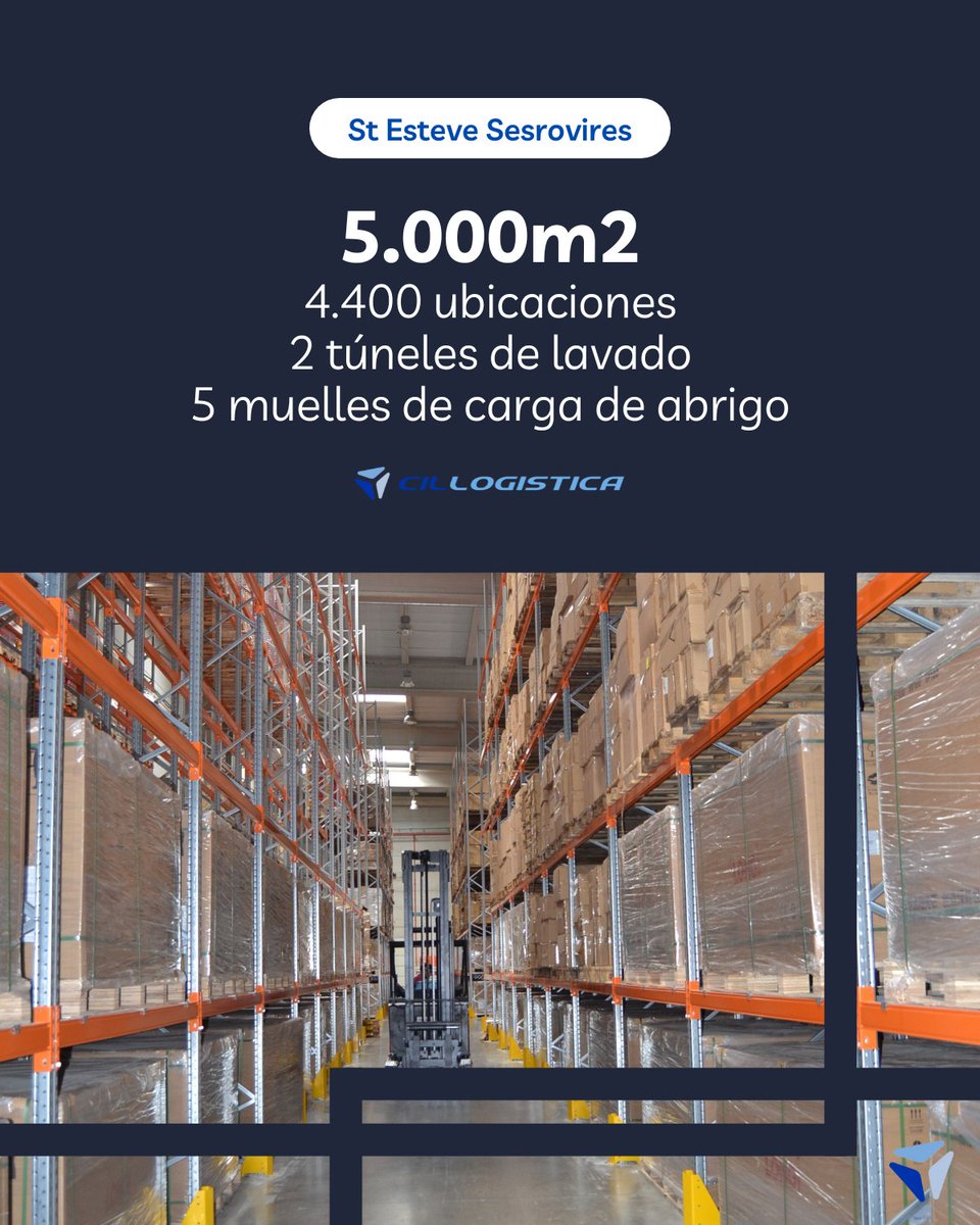 cil_logistica's tweet photo. ¡Hoy os mostramos el interior algunos de nuestros almacenes de Barcelona

📏 16.000m2
📦 17.700 ubicaciones
📍 Barcelona provincia

🔗 Accede al enlace para conocer más nuestras instalaciones: https://t.co/UMUr9nwBsy

#logistica #cilgroup #logistics #almacenes #almacenaje https://t.co/pHXmLoOypd